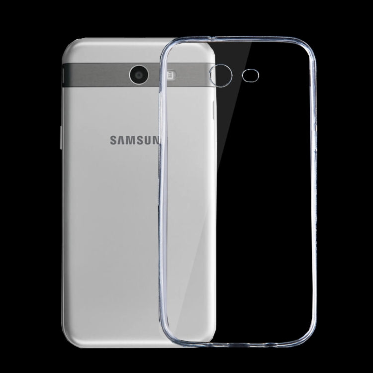 For Galaxy J3 (2017) (US Version) 0.75mm Ultra-thin Transparent TPU Protective Case(Transparent)