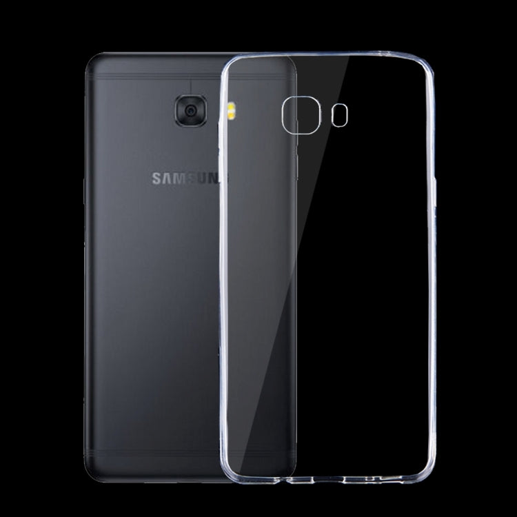 For Galaxy C9 Pro / C900 0.75mm Ultra-thin Transparent TPU Protective Case(Transparent)