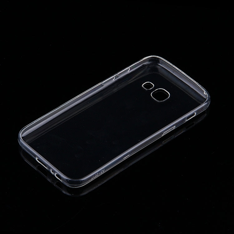 50 PCS for Galaxy A3 (2017) / A320 0.75mm Ultra-thin Transparent TPU Protective Case(Transparent)