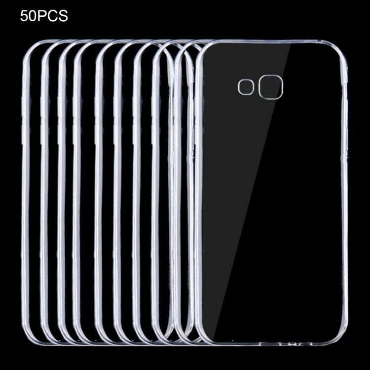 50 PCS for Galaxy A7 (2017) / A720 0.75mm Ultra-thin Transparent TPU Protective Case(Transparent)