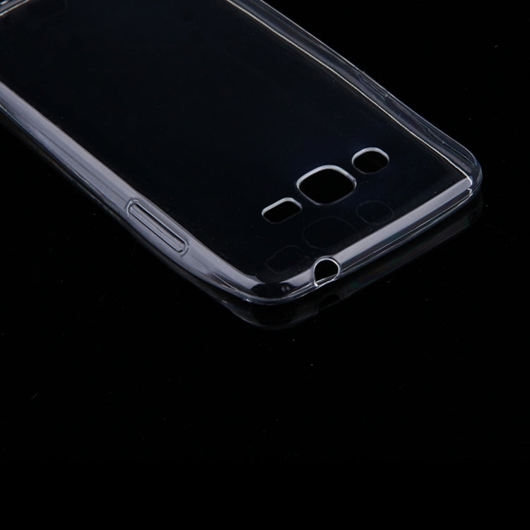 50 PCS for Galaxy J2 Prime 0.75mm Ultra-thin Transparent TPU Protective Case(Transparent)