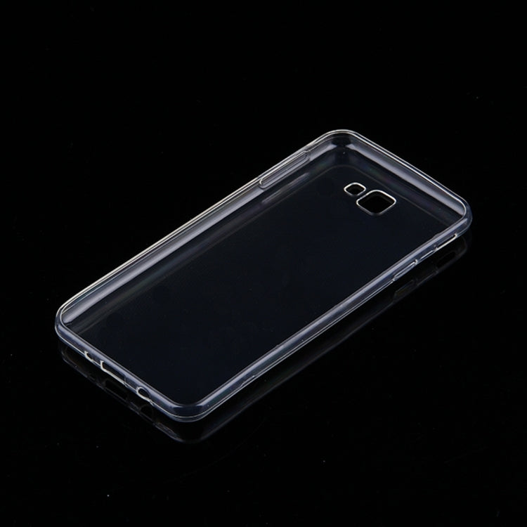 50 PCS for Galaxy On7 (2016) & J7 Prime 0.75mm Ultra-thin Transparent TPU Protective Case(Transparent)