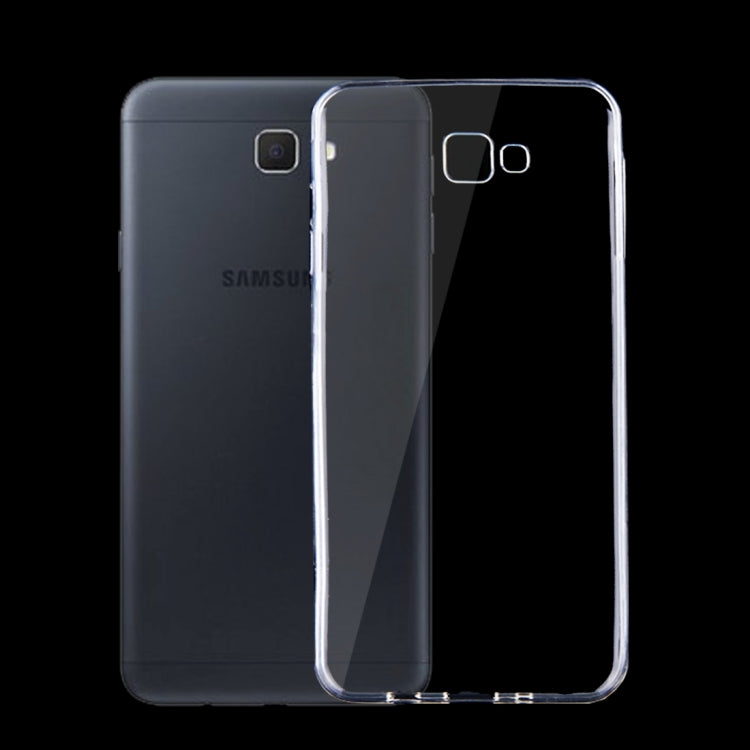 For Galaxy On7 (2016) & J7 Prime 0.75mm Ultra-thin Transparent TPU Protective Case(Transparent)