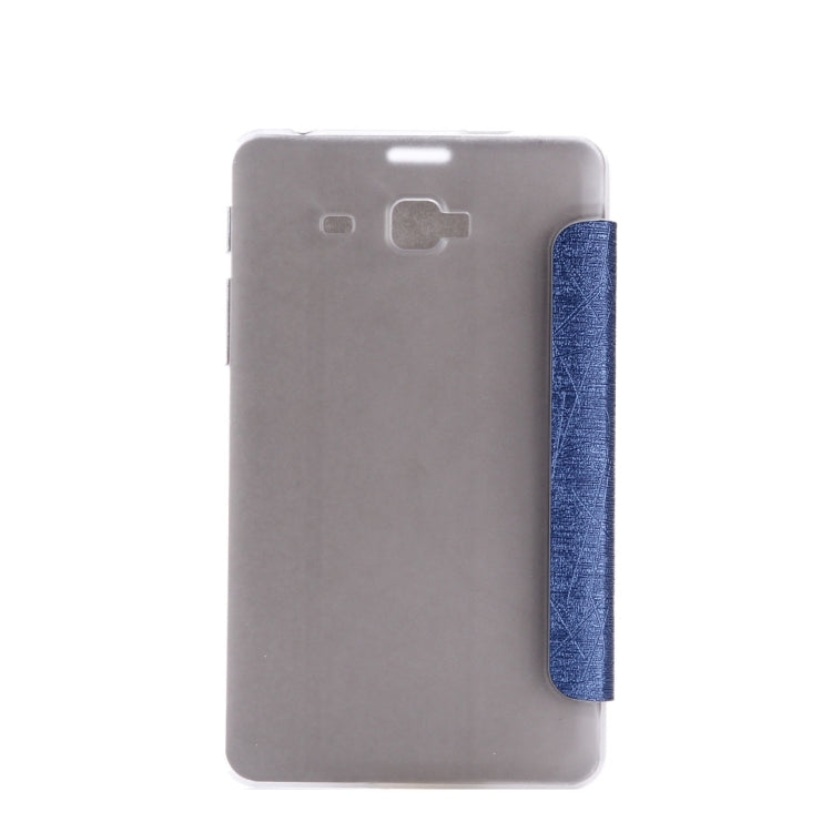 For Galaxy J Max 7.0 inch Oracle Bone Texture Transparent Back Cover Horizontal Flip Leather Case with Three-folding Holder