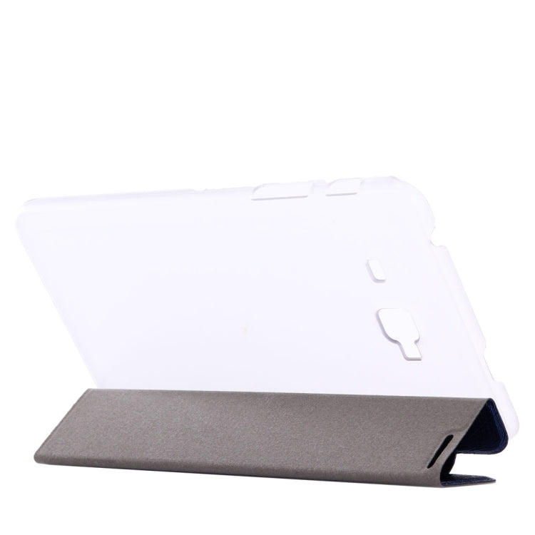 For Galaxy J Max 7.0 inch Oracle Bone Texture Transparent Back Cover Horizontal Flip Leather Case with Three-folding Holder