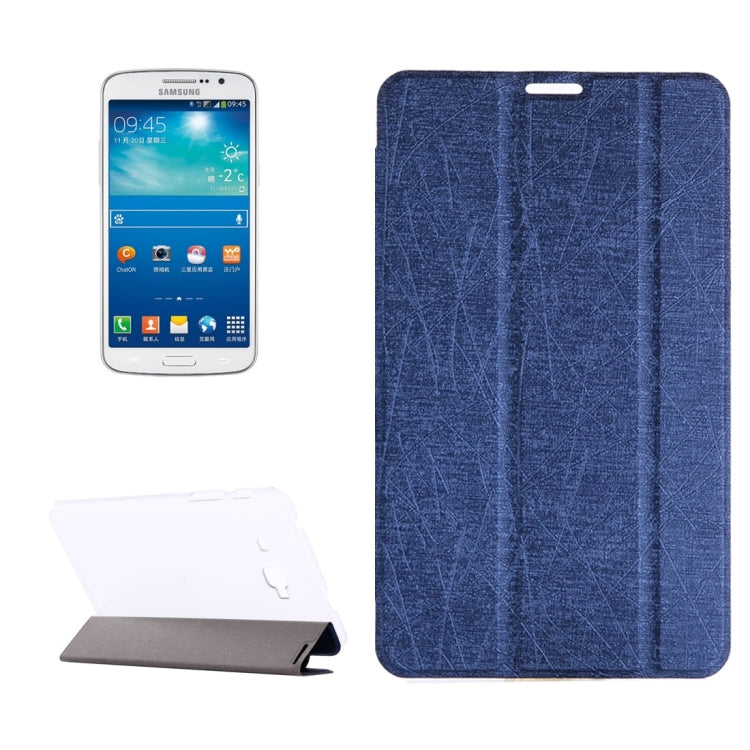 For Galaxy J Max 7.0 inch Oracle Bone Texture Transparent Back Cover Horizontal Flip Leather Case with Three-folding Holder