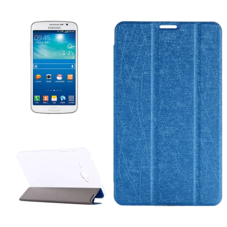 For Galaxy J Max 7.0 inch Oracle Bone Texture Transparent Back Cover Horizontal Flip Leather Case with Three-folding Holder