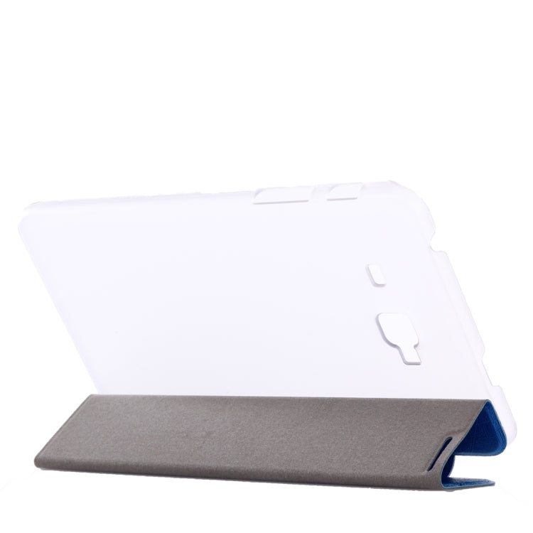 For Galaxy J Max 7.0 inch Oracle Bone Texture Transparent Back Cover Horizontal Flip Leather Case with Three-folding Holder