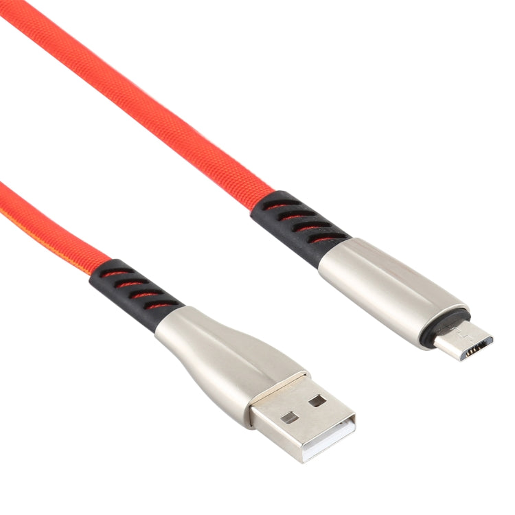 3A USB to Micro USB Shark Data Cable, Cable Length: 1m(Red)