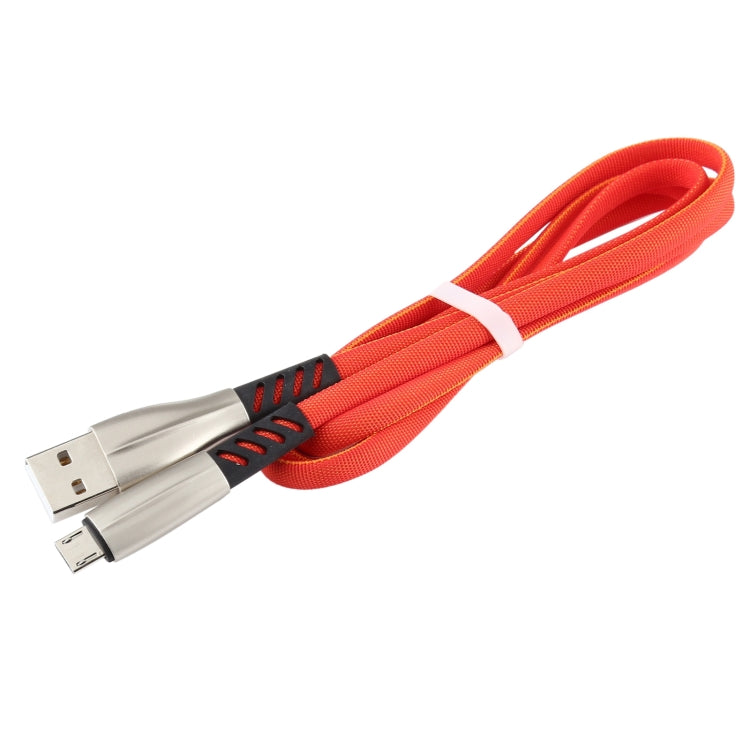 3A USB to Micro USB Shark Data Cable, Cable Length: 1m(Red)