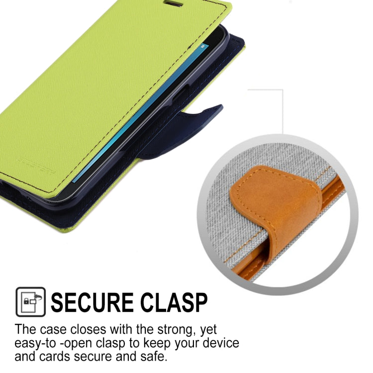 GOOSPERY FANCY DIARY Series for Galaxy J2 Pro (2018) Cross Texture Horizontal Flip Leather Case with Holder