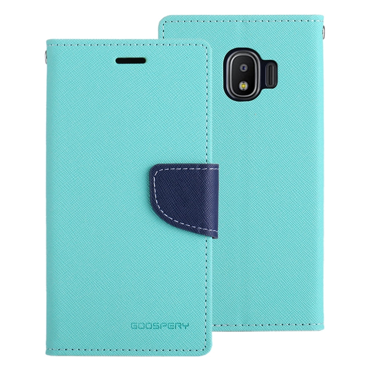 GOOSPERY FANCY DIARY Series for Galaxy J2 Pro (2018) Cross Texture Horizontal Flip Leather Case with Holder