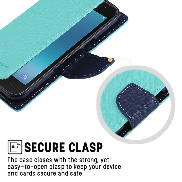 GOOSPERY FANCY DIARY Series for Galaxy J2 Pro (2018) Cross Texture Horizontal Flip Leather Case with Holder
