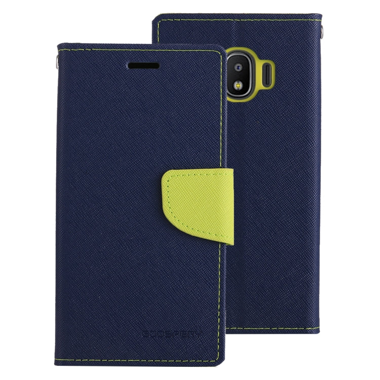 GOOSPERY FANCY DIARY Series for Galaxy J2 Pro (2018) Cross Texture Horizontal Flip Leather Case with Holder