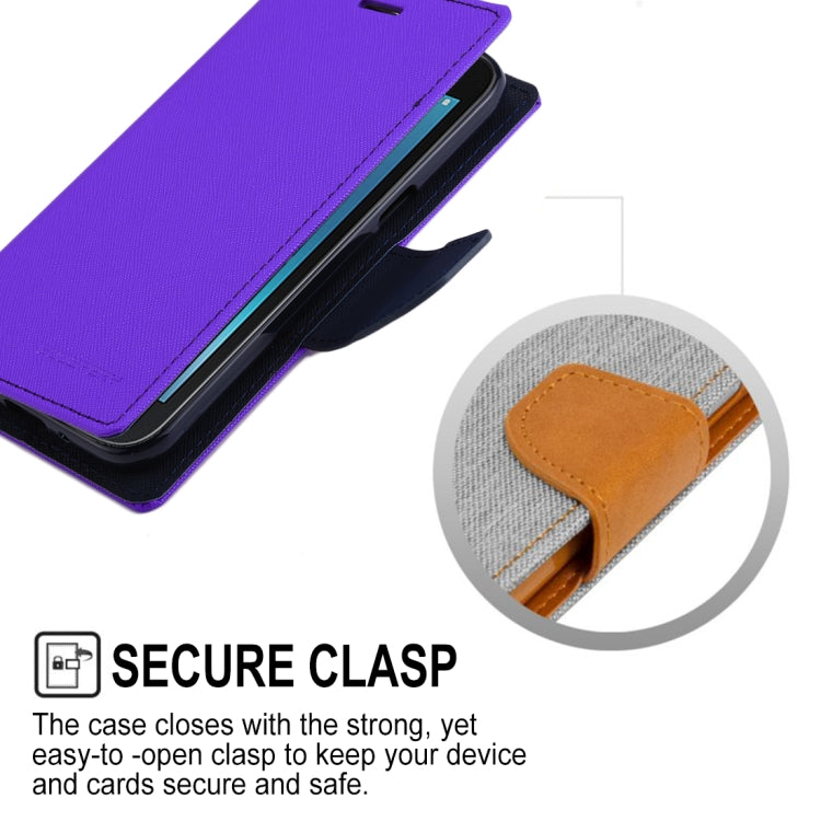 GOOSPERY FANCY DIARY Series for Galaxy J2 Pro (2018) Cross Texture Horizontal Flip Leather Case with Holder
