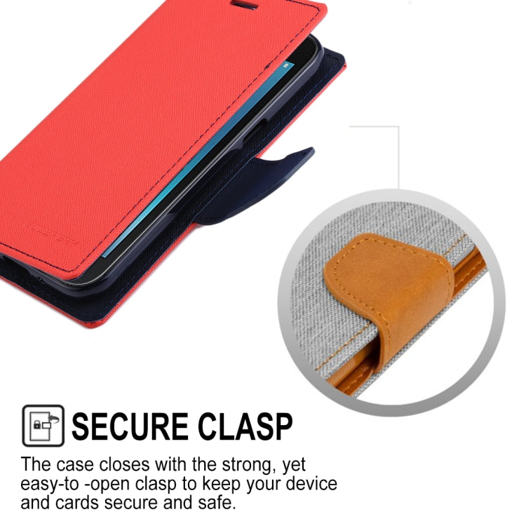 GOOSPERY FANCY DIARY Series for Galaxy J2 Pro (2018) Cross Texture Horizontal Flip Leather Case with Holder