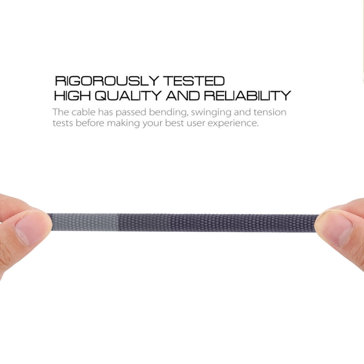 3A USB to Micro USB Braided Data Cable, Cable Length: 1m