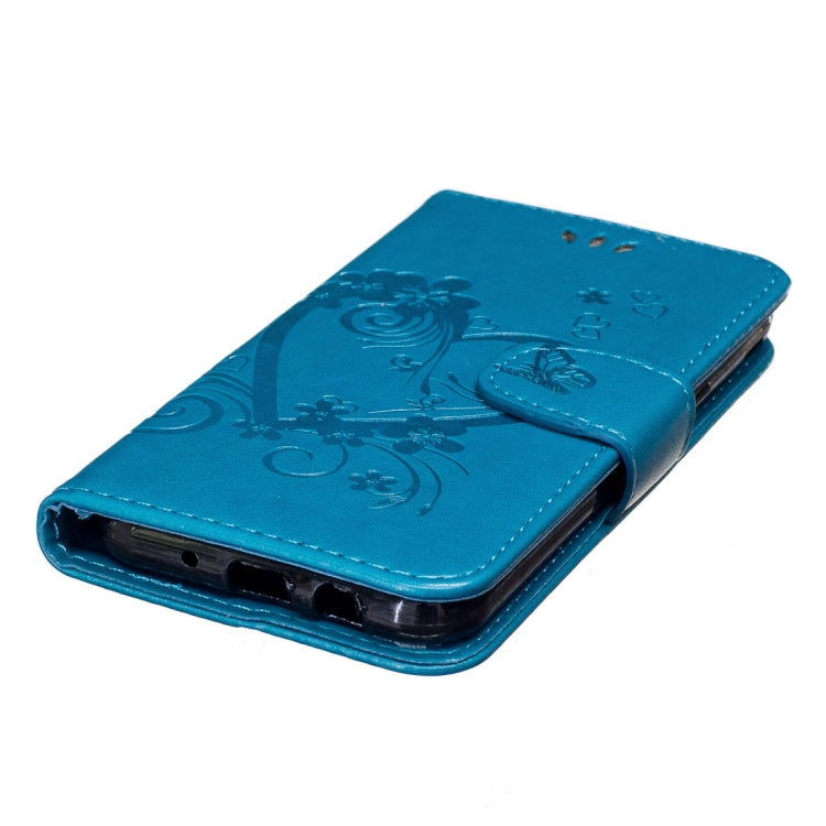 For Galaxy J3 (2017) / J330 ( US Version) Pressed Flowers Butterfly Love Pattern Horizontal Flip Leather Case with Holder & Card Slots & Wallet & Lanyard