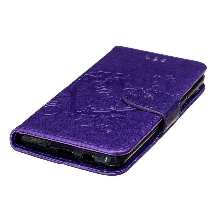 For Galaxy J5 (2017) / J530 ( US Version) Pressed Flowers Butterfly Love Pattern Horizontal Flip Leather Case with Holder & Card Slots & Wallet & Lanyard
