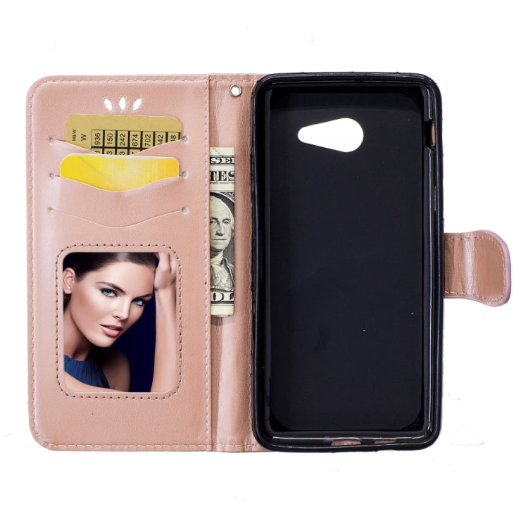 For Galaxy J5 (2017) / J530 ( US Version) Pressed Flowers Butterfly Love Pattern Horizontal Flip Leather Case with Holder & Card Slots & Wallet & Lanyard