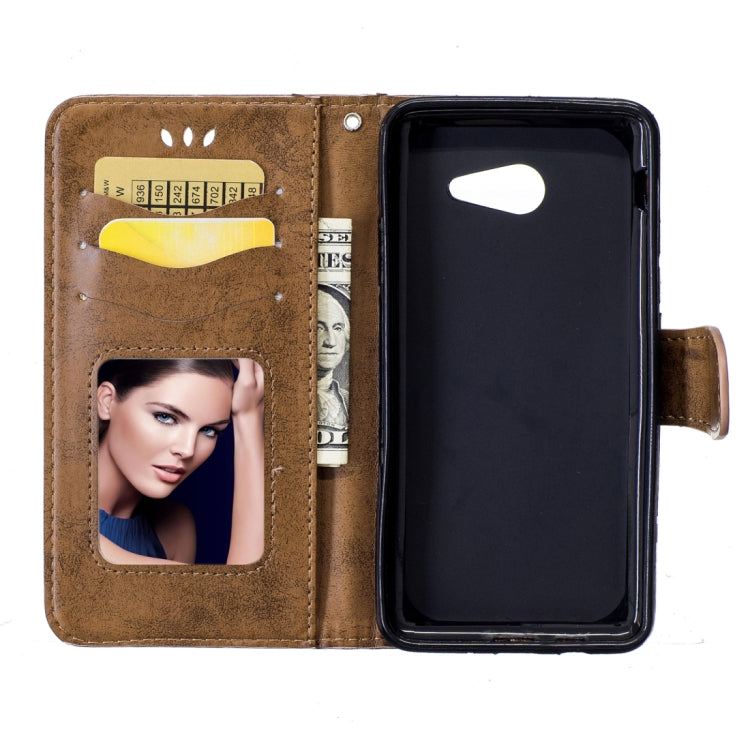 For Galaxy J5 (2017) / J530 ( US Version) Pressed Flowers Butterfly Love Pattern Horizontal Flip Leather Case with Holder & Card Slots & Wallet & Lanyard