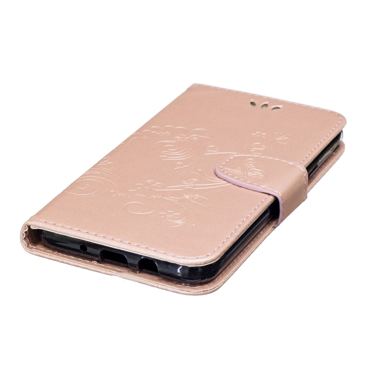 For Galaxy J7 (2017) / J730 ( US Version) Pressed Flowers Butterfly Love Pattern Horizontal Flip Leather Case with Holder & Card Slots & Wallet & Lanyard