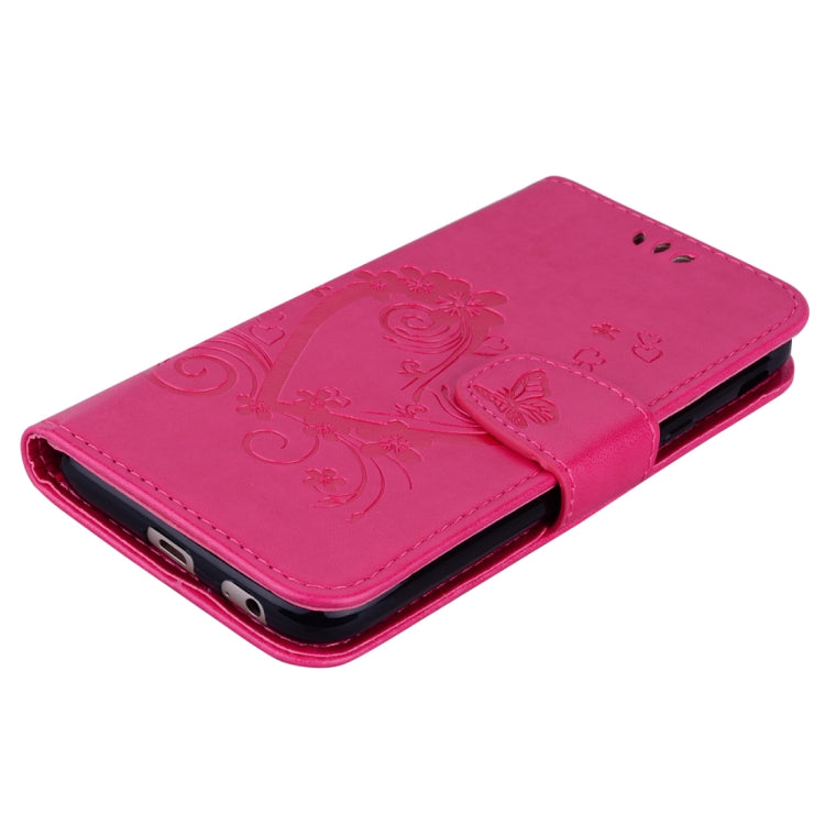 For Galaxy J3 (2017) / J330 ( EU Version) Pressed Flowers Butterfly Love Pattern Horizontal Flip Leather Case with Holder & Card Slots & Wallet & Photo Frame