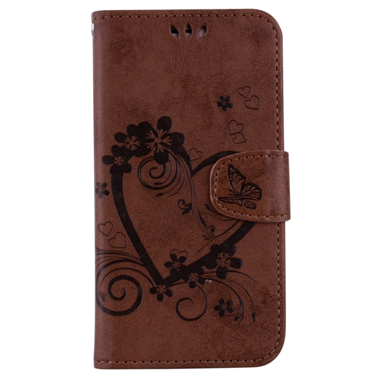 For Galaxy J3 (2017) / J330 ( EU Version) Pressed Flowers Butterfly Love Pattern Horizontal Flip Leather Case with Holder & Card Slots & Wallet & Photo Frame