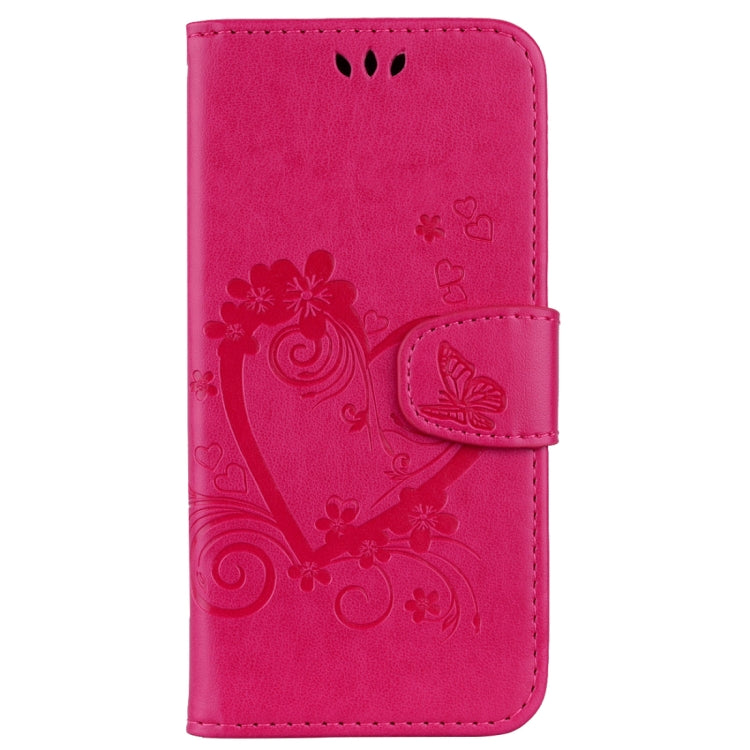 For Galaxy J5 (2017) / J530 ( EU Version) Pressed Flowers Butterfly Love Pattern Horizontal Flip Leather Case with Holder & Card Slots & Wallet & Photo Frame