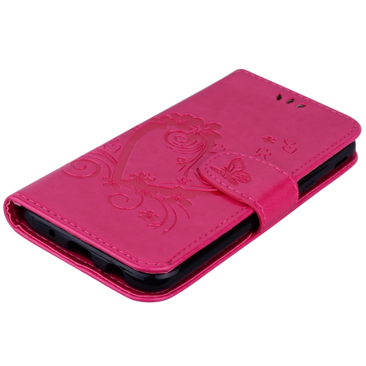 For Galaxy J5 (2017) / J530 ( EU Version) Pressed Flowers Butterfly Love Pattern Horizontal Flip Leather Case with Holder & Card Slots & Wallet & Photo Frame