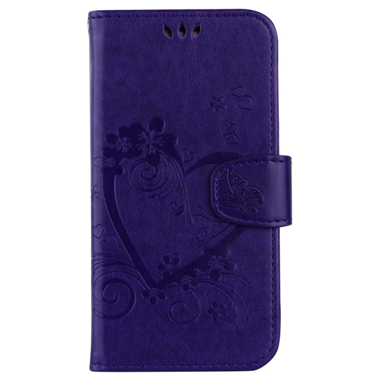 For Galaxy J7 (2017) / J730 ( EU Version) Pressed Flowers Butterfly Love Pattern Horizontal Flip Leather Case with Holder & Card Slots & Wallet & Photo Frame