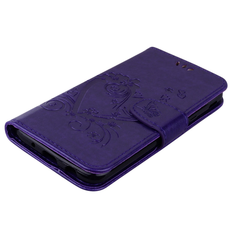 For Galaxy J7 (2017) / J730 ( EU Version) Pressed Flowers Butterfly Love Pattern Horizontal Flip Leather Case with Holder & Card Slots & Wallet & Photo Frame