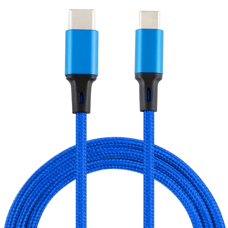 2A USB to USB-C / Type-C Braided Data Cable, Cable Length: 1m