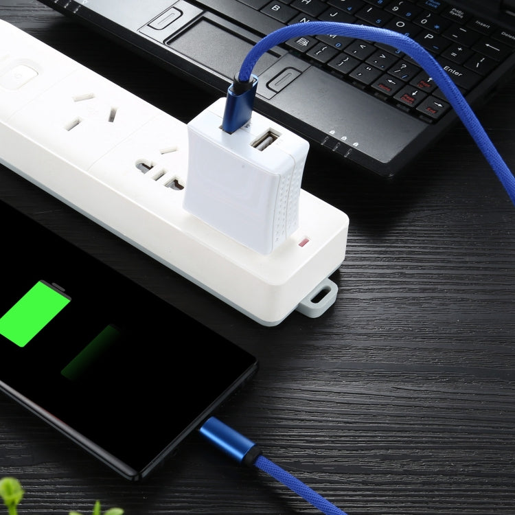 5A USB to USB-C / Type-C Super Fast Charging Braided Data Cable, Cable Length: 1.8m