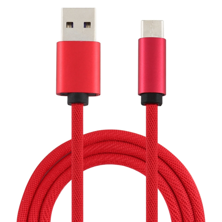 5A USB to USB-C / Type-C Super Fast Charging Braided Data Cable, Cable Length: 1.8m