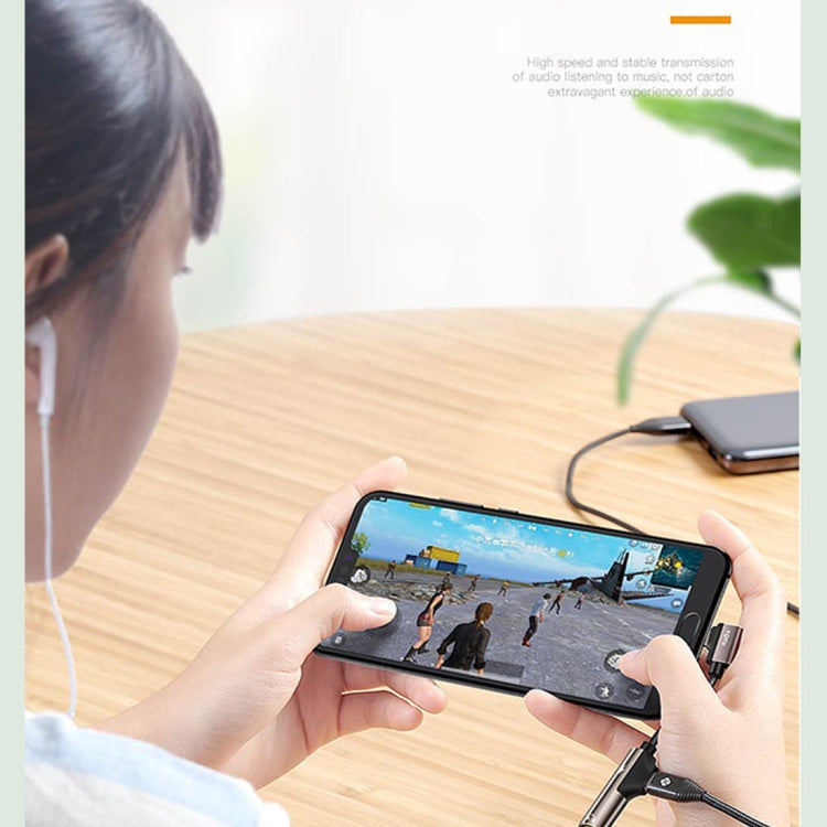 TOTUDESIGN EAUC-12 Time Series Type-C to Type-C Interface +3.5 Interface Bending Audio Adapter, For Samsung, Huawei, Xiaomi, HTC, Meizu, Sony and other Smartphones