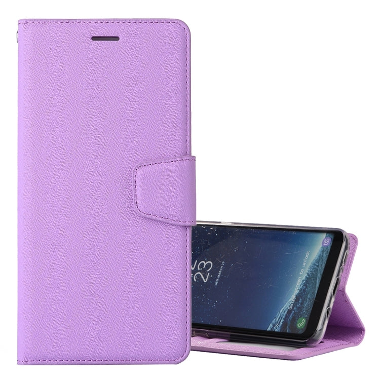 For Galaxy S8+ / G9550 Silk Texture Horizontal Flip Leather Case with Holder & Card Slots & Wallet & Photo Frame