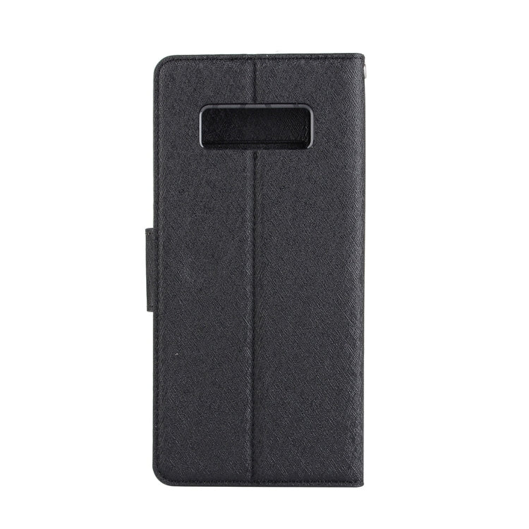 For Galaxy Note 8 Silk Texture Horizontal Flip Leather Case with Holder & Card Slots & Wallet & Photo Frame