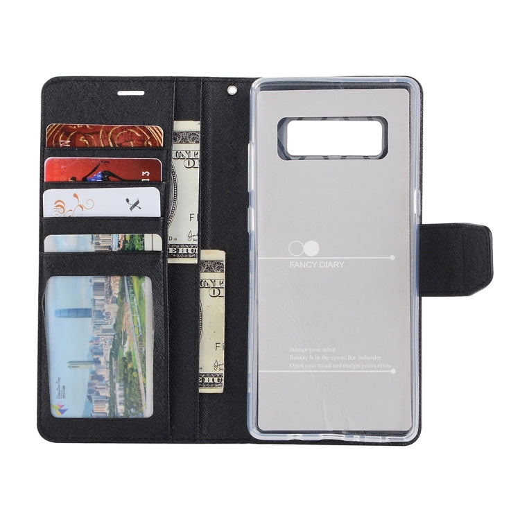 For Galaxy Note 8 Silk Texture Horizontal Flip Leather Case with Holder & Card Slots & Wallet & Photo Frame