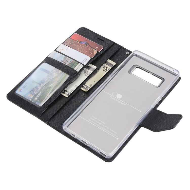 For Galaxy Note 8 Silk Texture Horizontal Flip Leather Case with Holder & Card Slots & Wallet & Photo Frame