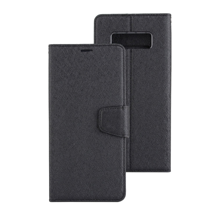 For Galaxy Note 8 Silk Texture Horizontal Flip Leather Case with Holder & Card Slots & Wallet & Photo Frame