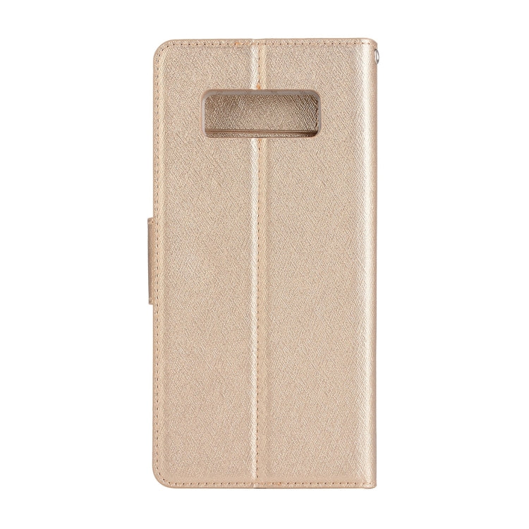 For Galaxy Note 8 Silk Texture Horizontal Flip Leather Case with Holder & Card Slots & Wallet & Photo Frame