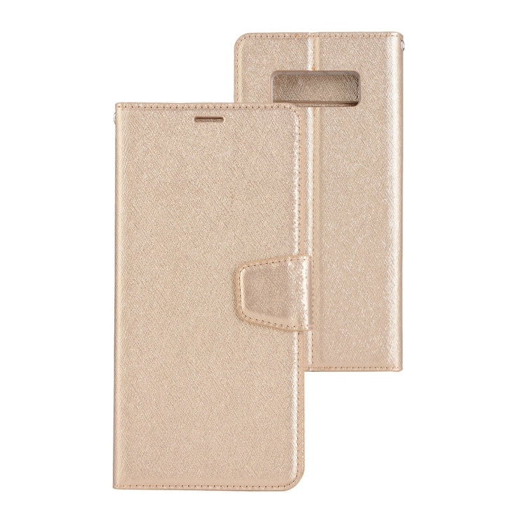 For Galaxy Note 8 Silk Texture Horizontal Flip Leather Case with Holder & Card Slots & Wallet & Photo Frame
