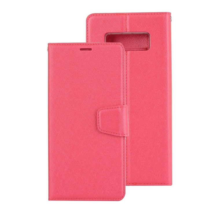 For Galaxy Note 8 Silk Texture Horizontal Flip Leather Case with Holder & Card Slots & Wallet & Photo Frame