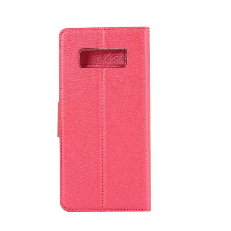 For Galaxy Note 8 Silk Texture Horizontal Flip Leather Case with Holder & Card Slots & Wallet & Photo Frame