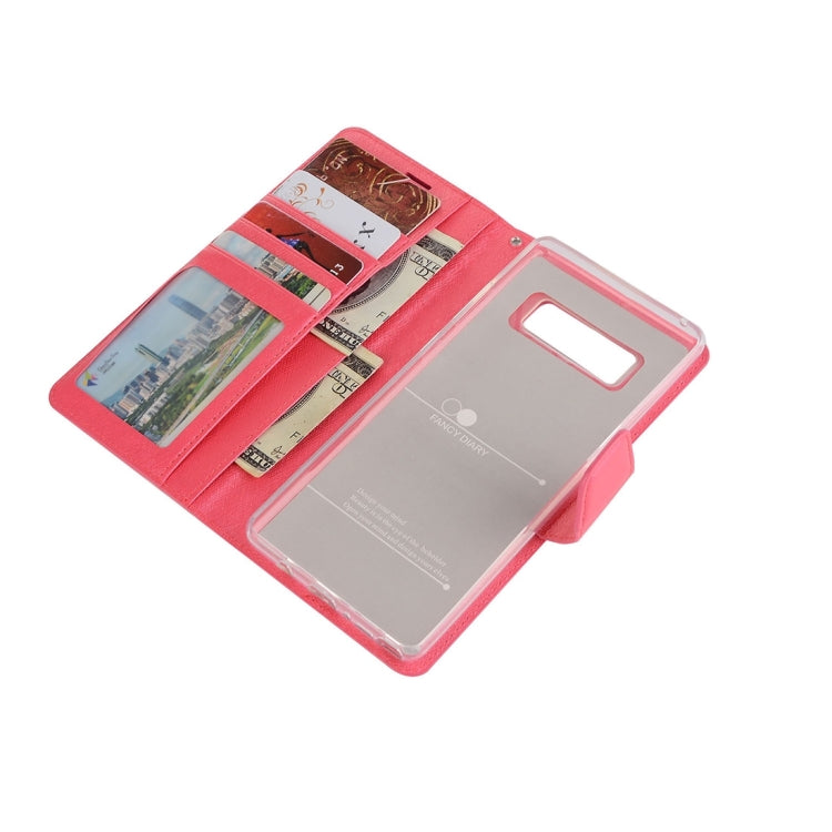 For Galaxy Note 8 Silk Texture Horizontal Flip Leather Case with Holder & Card Slots & Wallet & Photo Frame