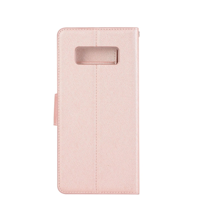 For Galaxy Note 8 Silk Texture Horizontal Flip Leather Case with Holder & Card Slots & Wallet & Photo Frame