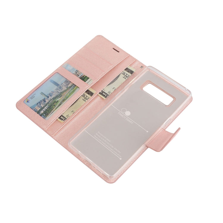 For Galaxy Note 8 Silk Texture Horizontal Flip Leather Case with Holder & Card Slots & Wallet & Photo Frame