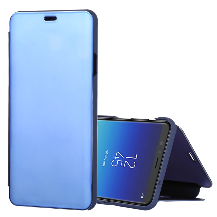 Mirror Clear View Horizontal Flip PU Leather Case for Galaxy A9 Star , with Holder