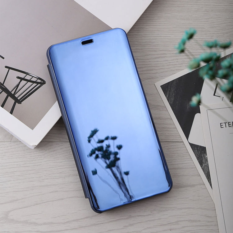 Mirror Clear View Horizontal Flip PU Leather Case for Galaxy A9 Star , with Holder